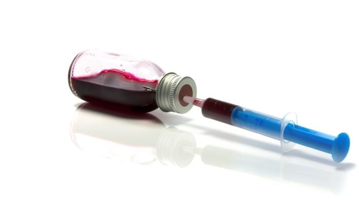 Aguja para donar sangre